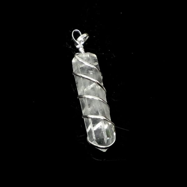 Quartz Coil Wrapped Pendant All Crystal Jewelry pendant