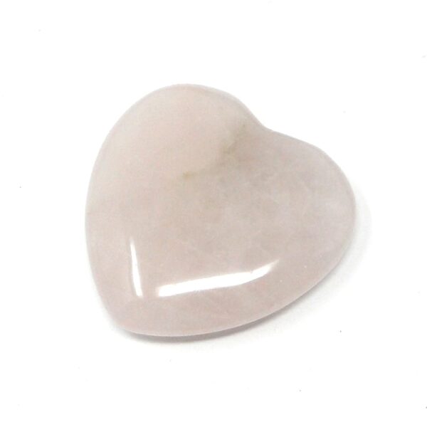 Rose Quartz Flat Heart 45mm All Polished Crystals crystal heart