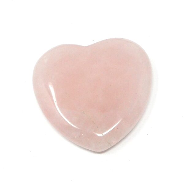 Rose Quartz Flat Heart 45mm All Polished Crystals crystal heart