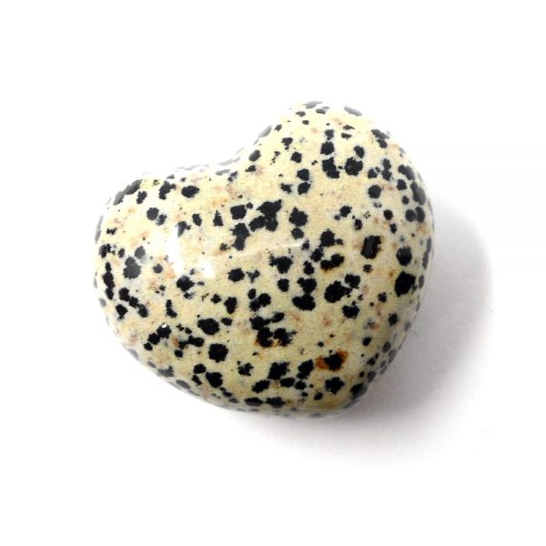 Dalmatian Jasper Puffy Heart 45mm All Polished Crystals crystal heart