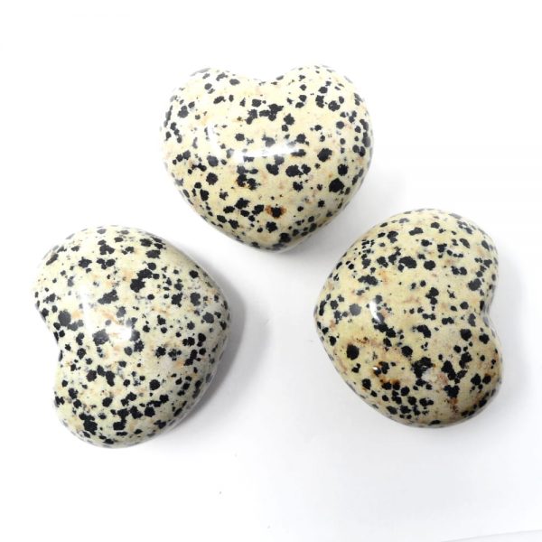 Dalmatian Jasper Puffy Heart 45mm All Polished Crystals crystal heart