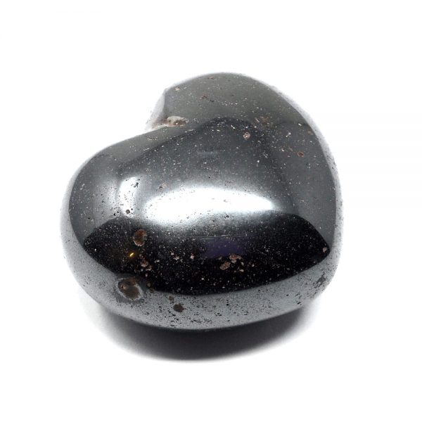 Hematite Puffy Heart All Polished Crystals crystal heart