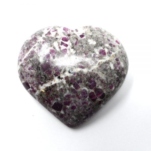 Ruby in Matrix Heart All Polished Crystals crystal heart