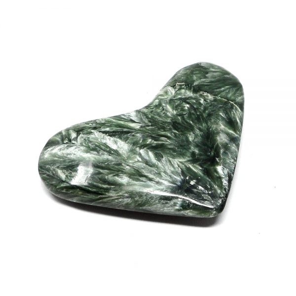 Seraphinite Heart All Polished Crystals crystal heart
