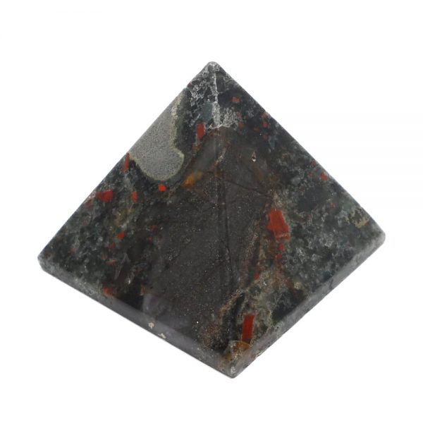 Chinese Bloodstone Pyramid All Polished Crystals bloodstone