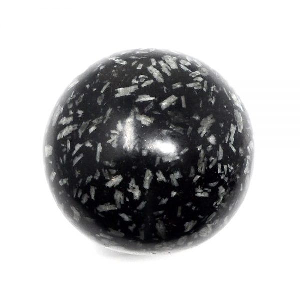 Chinese Writing Stone Sphere 60mm All Polished Crystals andalusite