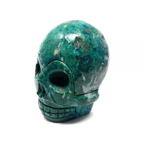 Chrysocolla Skull All Polished Crystals chrysocolla