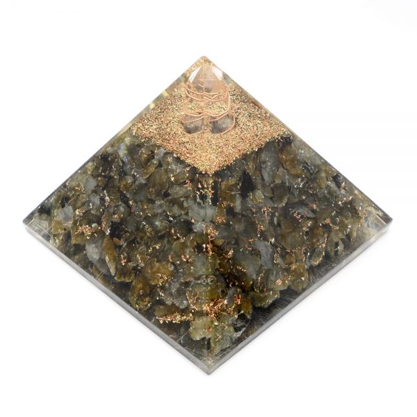 Labradorite Orgonite Pyramid Accessories copper
