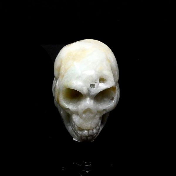 White Agate Skull All Polished Crystals agate