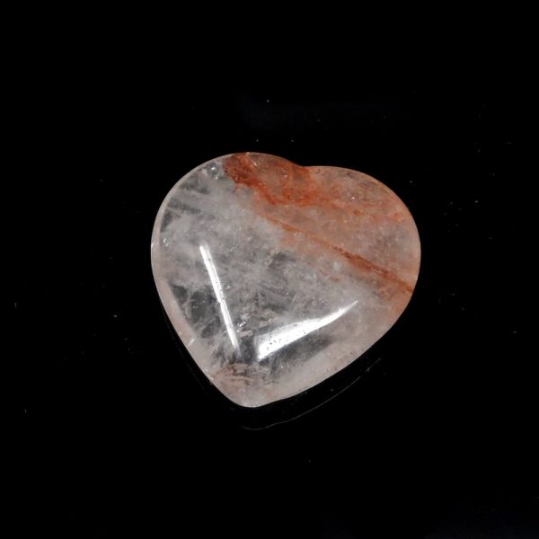 Pink Fire Azeztulite Heart All Polished Crystals azeztulite