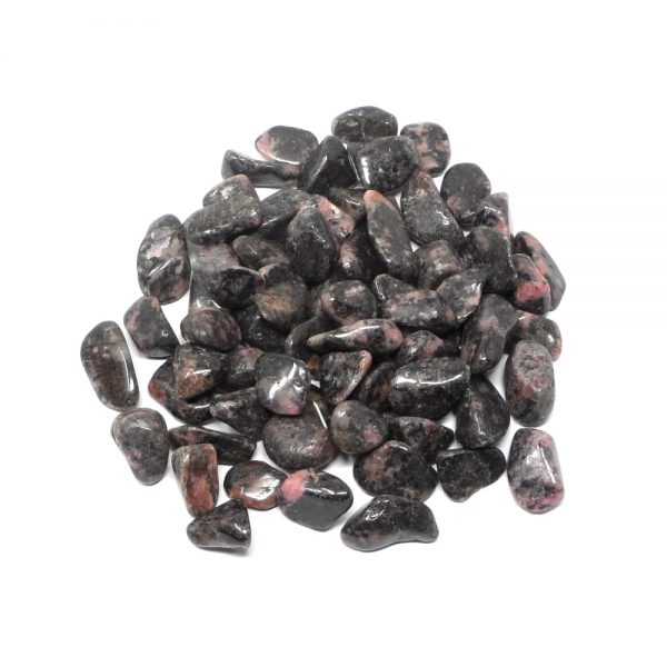 Rhodonite xs tumbled 4oz All Tumbled Stones bulk rhodonite