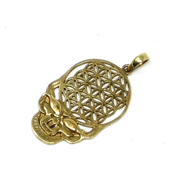 Brass Flower of Life Pendant All Crystal Jewelry brass