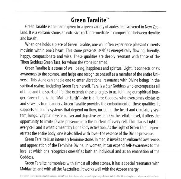 Green Taralite, tumbled All Raw Crystals authentic green taralite