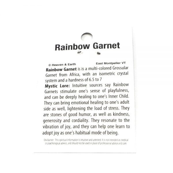 Rainbow Garnet Pendant All Crystal Jewelry grossular garnet