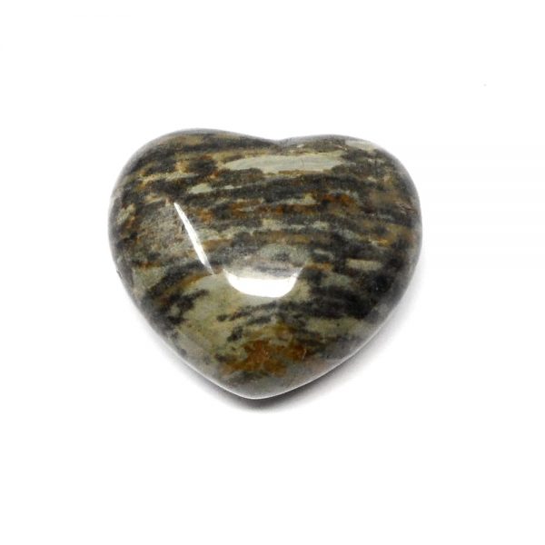 Silverlace Jasper Puffy Heart 45mm All Polished Crystals crystal heart