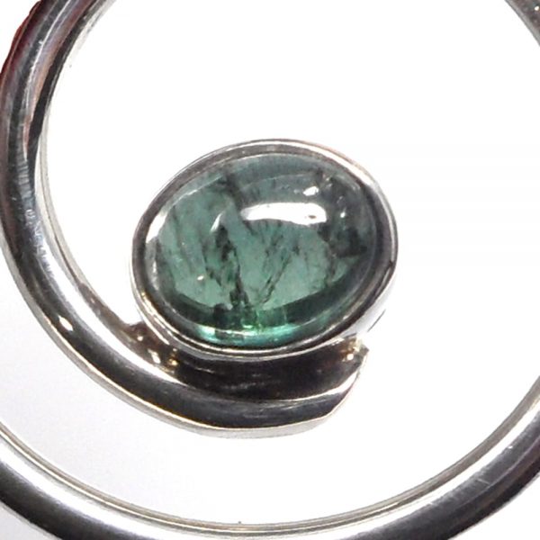 Green Tourmaline Spiral Pendant All Crystal Jewelry blue tourmaline