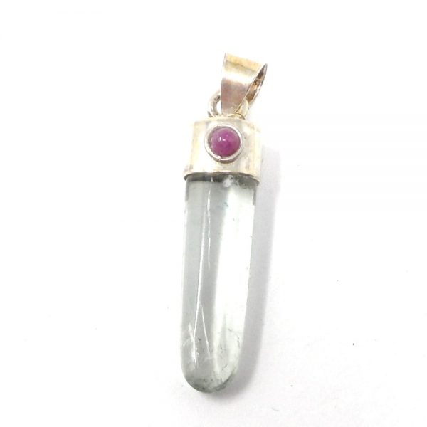 Amegreen & Ruby Pendant All Crystal Jewelry amegreen