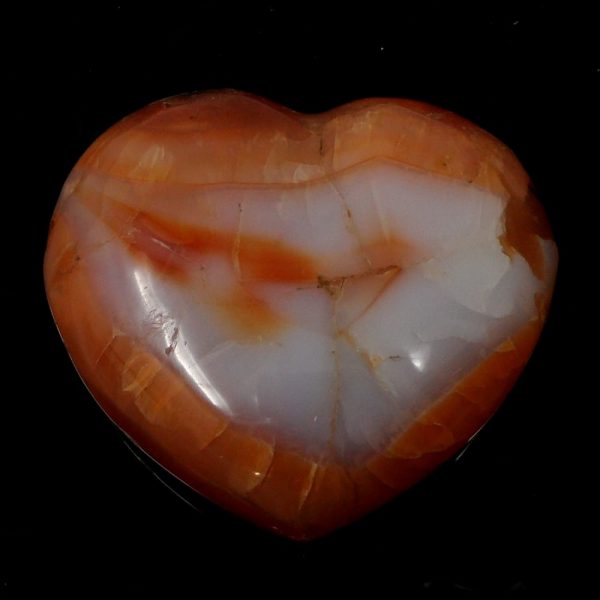Carnelian Heart All Polished Crystals carnelian