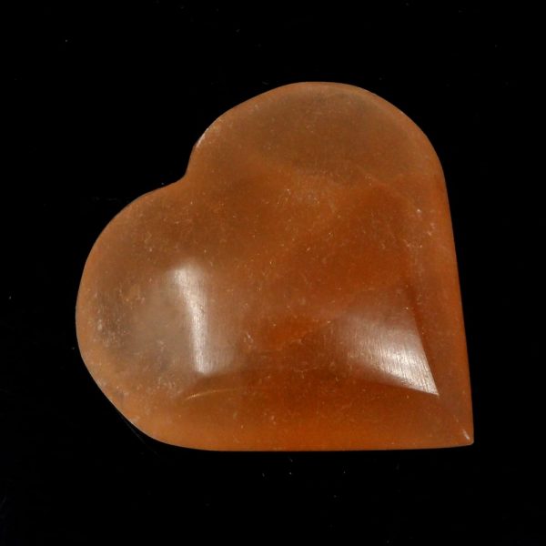 Orange Selenite Heart All Polished Crystals crystal heart