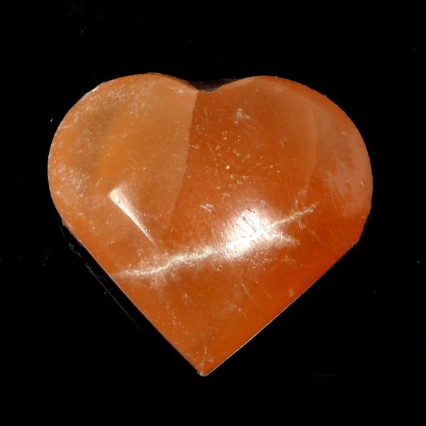 Orange Selenite Heart All Polished Crystals crystal heart