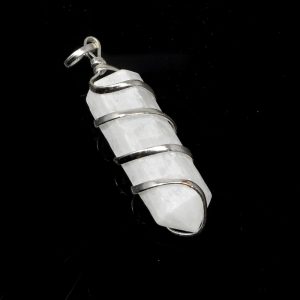 Selenite Wire Wrapped Pendant Crystal Jewelry crystal pendant
