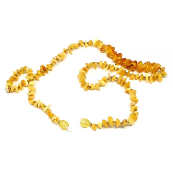 Amber Chip Bead Necklace All Crystal Jewelry amber