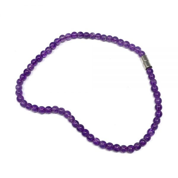 Amethyst Bead Anklet All Crystal Jewelry amethyst