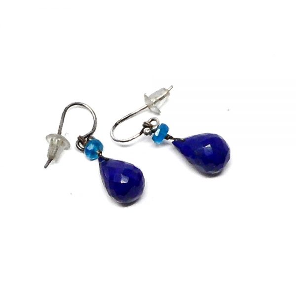 Lapis & Blue Apatite Earrings All Crystal Jewelry apatite earrings
