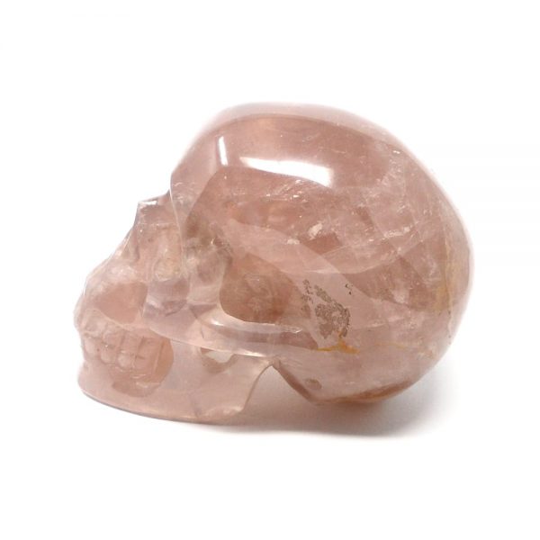 Rose Quartz Skull XL All Polished Crystals crystal skull