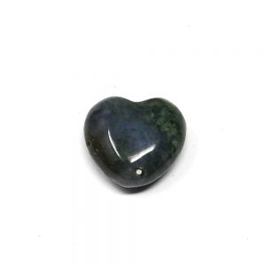 Moss Agate Puffy Heart Polished Crystals agate
