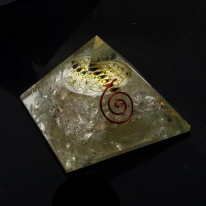 Quartz Orgonite Pyramid md Accessories copper
