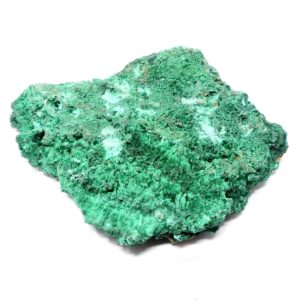 Fibrous Malachite Mineral Specimen All Raw Crystals crystal cluster