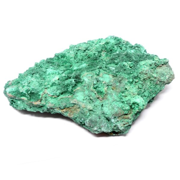Fibrous Malachite Mineral Specimen All Raw Crystals crystal cluster