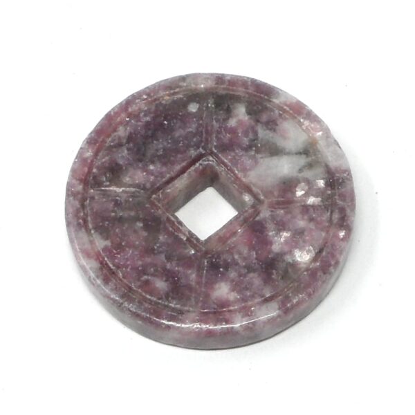 Lepidolite Crystal Coin All Crystal Jewelry crystal coin