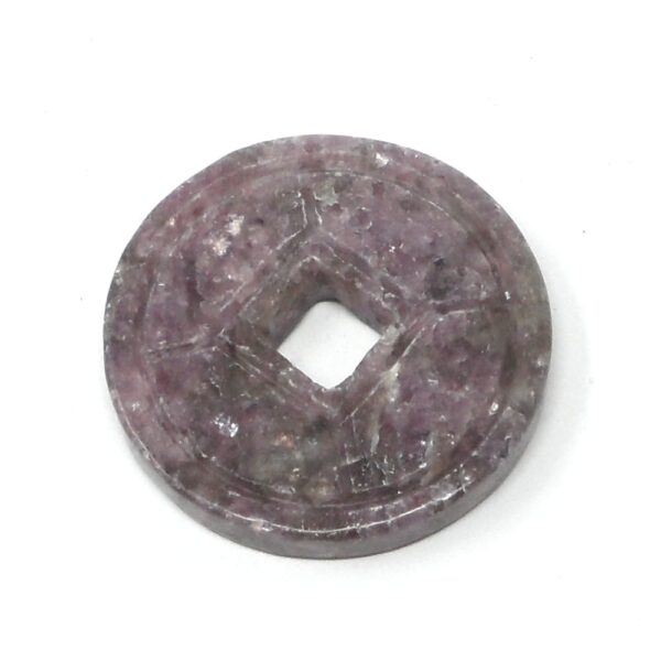 Lepidolite Crystal Coin All Crystal Jewelry crystal coin