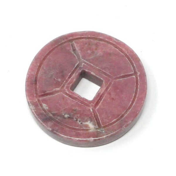 Rhodonite Crystal Coin All Crystal Jewelry crystal coin