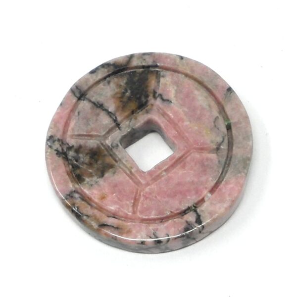 Rhodonite Crystal Coin All Crystal Jewelry crystal coin
