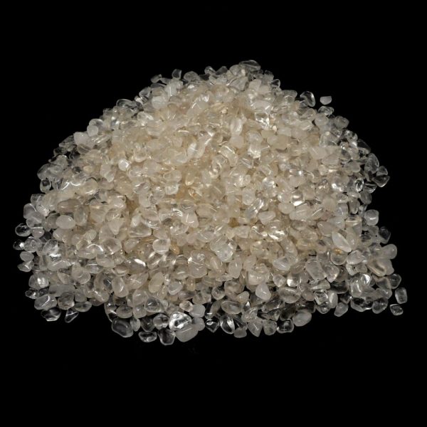 Clear Quartz chips 16oz All Tumbled Stones chips