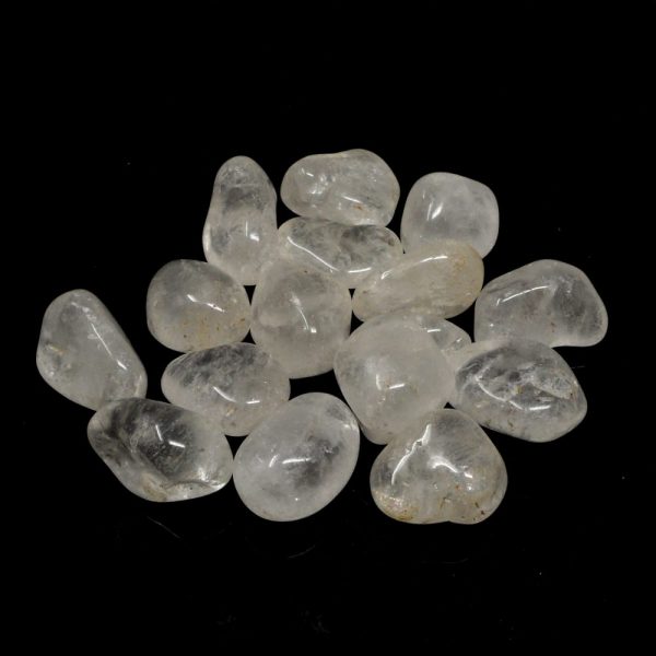 Clear Quartz lg 16oz tumbled All Tumbled Stones bulk quartz