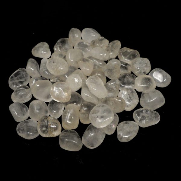 Clear Quartz sm 16oz tumbled All Tumbled Stones bulk quartz