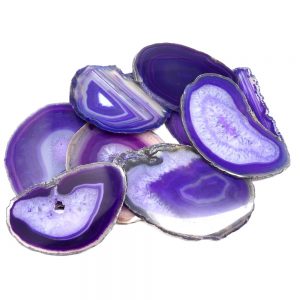 Agate Slabs, Purple, pack of 10 size 2 Agate Products agate