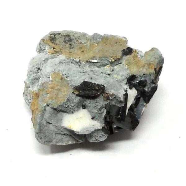 Neptunite and Natrolite on Crossite All Raw Crystals cross crystal