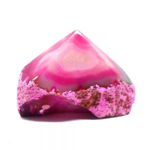 Pink Agate Crystal Point Top Polished Points agate