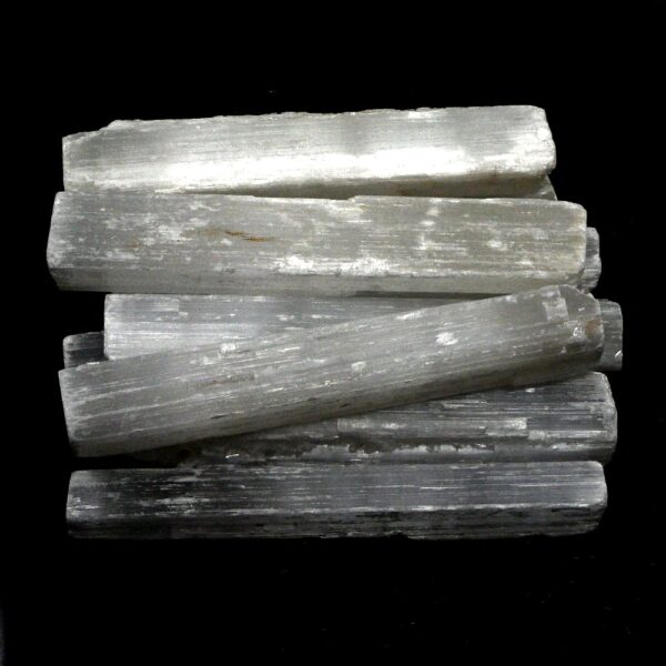 Selenite 5 inch sticks 10pc All Raw Crystals bulk selenite