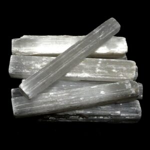 Selenite 5 inch sticks 10pc All Raw Crystals bulk selenite
