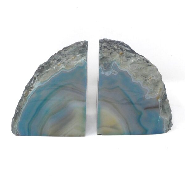 Agate Bookends – Teal Agate Bookends agate