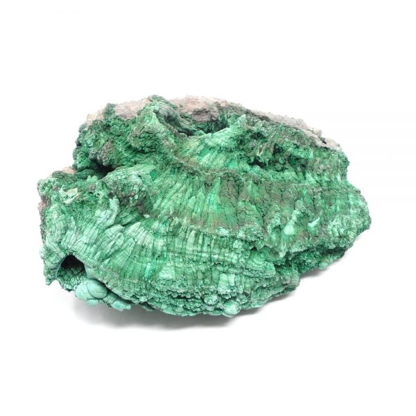 Fibrous Malachite Cluster All Raw Crystals crystal cluster