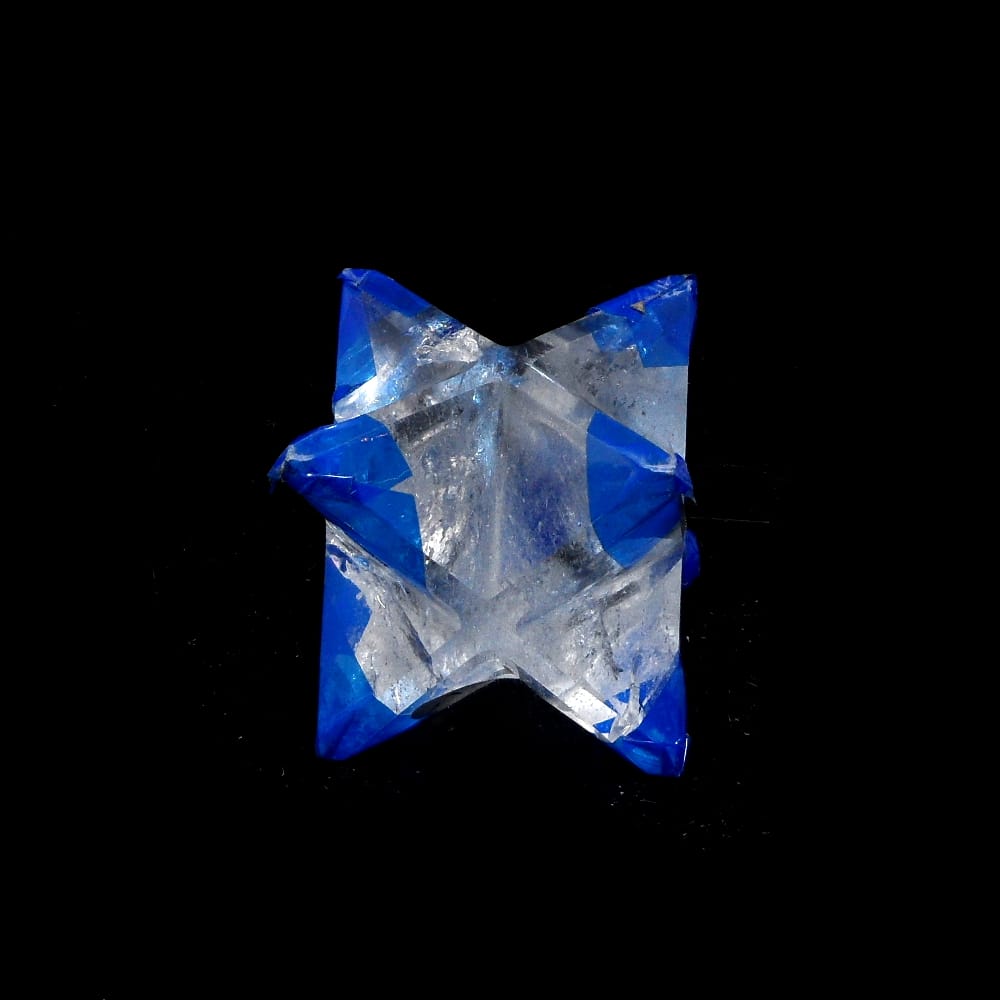 Single Small Clear Quartz Crystal Merkaba Metaphysical Healing Card&Bag 1 One 
