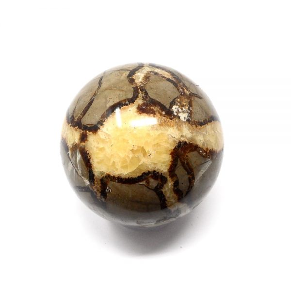 Septarian Sphere 70mm All Polished Crystals calcite sphere