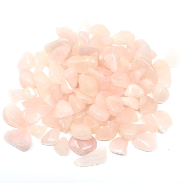 Rose Quartz sm tumbled 16oz All Tumbled Stones bulk pink quartz